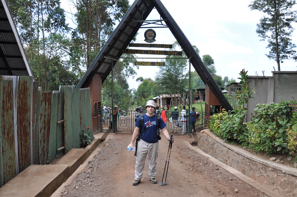 Day 1 - Machame Gate (1490m) to Machame camp (2980m), Hiking time 7 hours (18 kms)