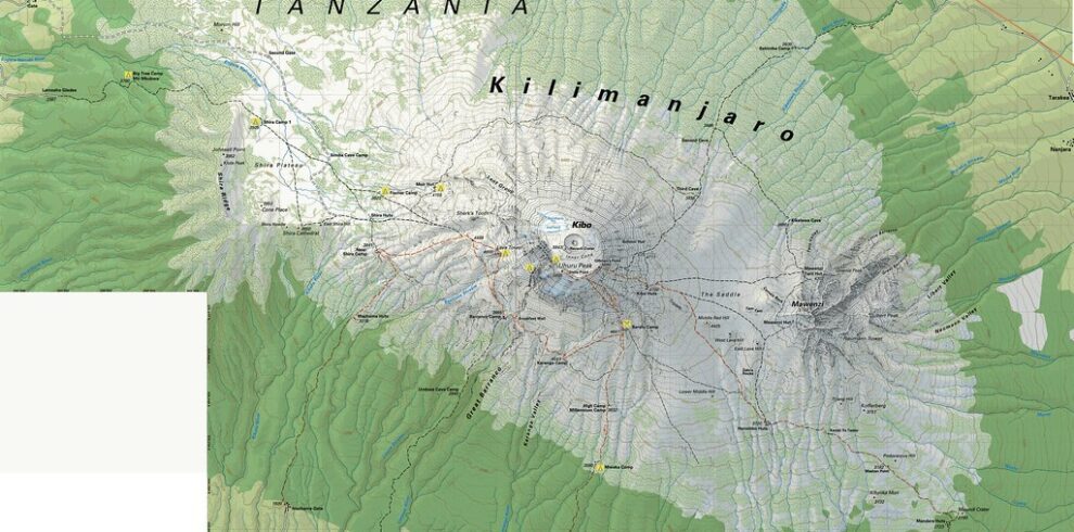 Georeferenced Map of Kilimanjaro